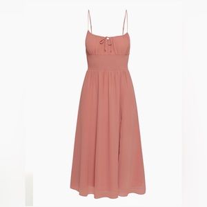 Wilfred smocked midi dress